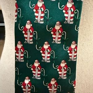 Santa Claus Green Tie